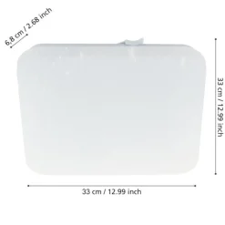 Plafoniere Bagno-Eglo frania s plafoniera quadrata da bagno led 4000k ip44