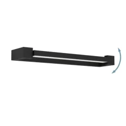 Applique Da Bagno-Eglo gemiliana applique da bagno ip44 orientabile per specchio moderno led 4000k