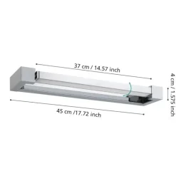 Applique Da Bagno-Eglo gemiliana applique da bagno per specchio led 4000k ip44