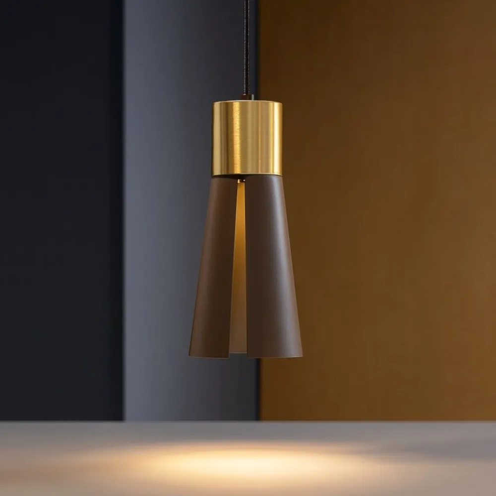 Lampade A Sospensione-Eglo lampada a sospensione per isola marrone oro fp