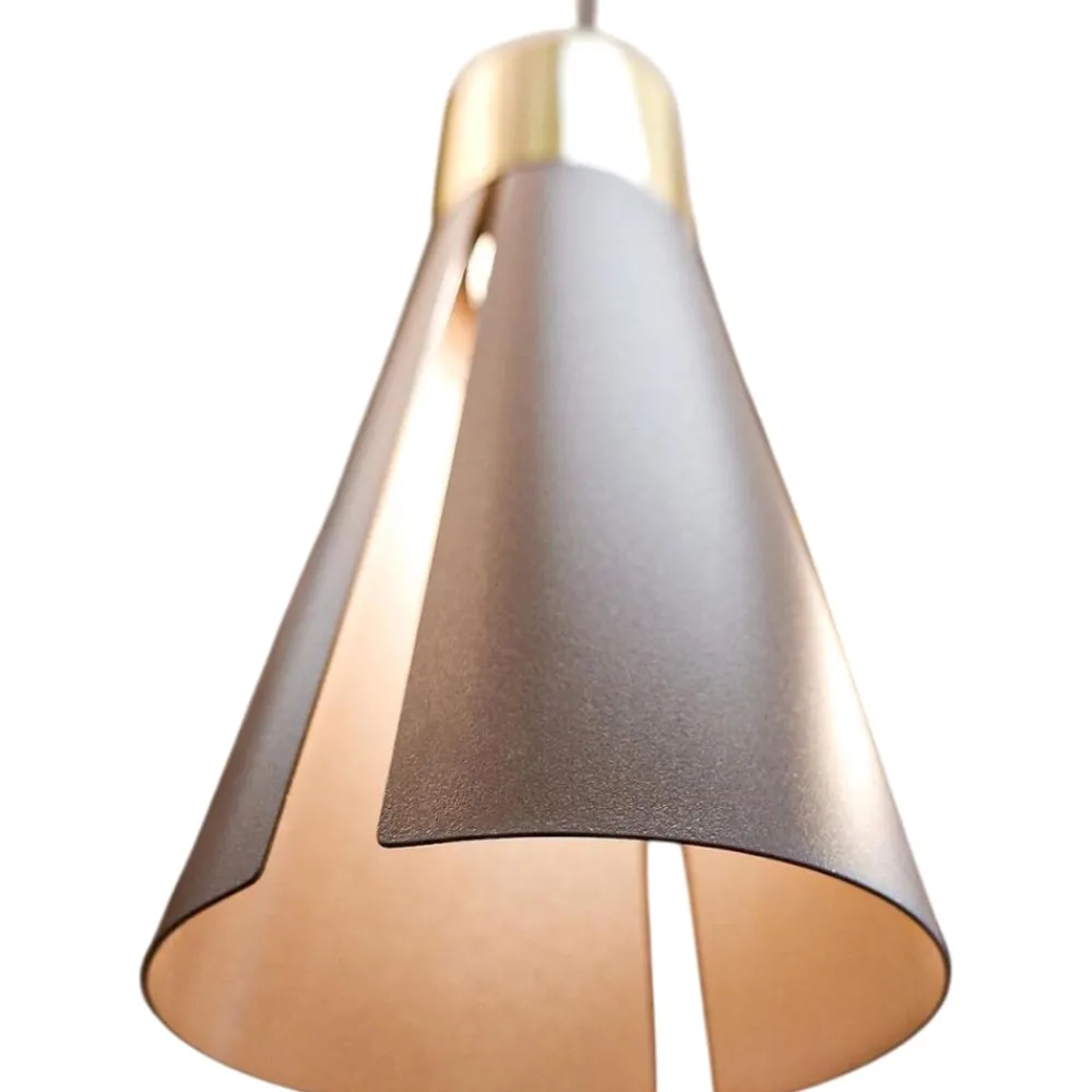 Lampade A Sospensione-Eglo lampada a sospensione per isola marrone oro fp