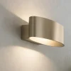 Applique Da Parete-Eglo maccacari applique led 10w 3000k ovale design moderna nickel