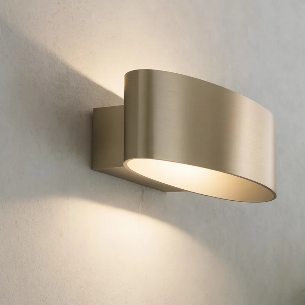Applique Da Parete-Eglo maccacari applique led 10w 3000k ovale design moderna nickel