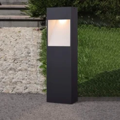 Lampioni Da Giardino-Eglo manfria lampioncino da giardino moderno led 10w 3000k antracite
