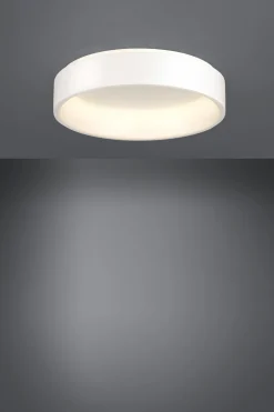 Plafoniere Moderne-Eglo marghera plafoniera led 34w 3000k dimmerabile rotonda bianca moderna