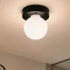 Plafoniere Bagno-Eglo mosiano plafoniera da bagno minimal con sfera led 3000k ip44
