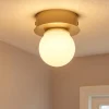 Plafoniere Bagno-Eglo mosiano plafoniera da bagno con sfera in vetro led 3000k ip44