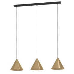 Lampadari Cucina-Eglo narices lampadario dorato per cucina