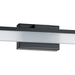 Applique Da Bagno-Eglo palmital applique da bagno nero per specchio led 3000k ip44