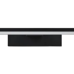 Applique Da Bagno-Eglo pandella applique nero per specchio da bagno led 11w 4000k