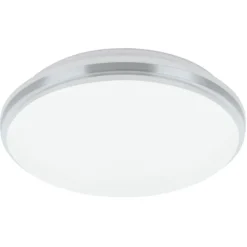 Plafoniere Bagno-Eglo pinetto plafoniera da bagno colore cromo led 4000k ip44
