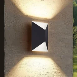 Applique Da Esterno-Eglo predazzo applique da esterno antracite moderna fp