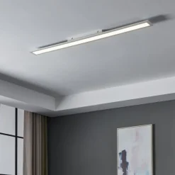 Plafoniere Moderne-Eglo salobrena plafoniera da cucina led 4000k rettangolare bianco
