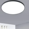 Plafoniere Moderne-Eglo salobrena plafoniera nera led 36w dimmerabile da 2700k a 6500k