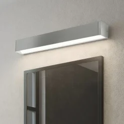 Applique Da Bagno-Eglo sania 5 applique da bagno rettangolare per specchio led 3000k ip44