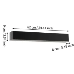 Applique Da Bagno-Eglo sania 5 applique da specchio per bagno minimal led 3000k ip44