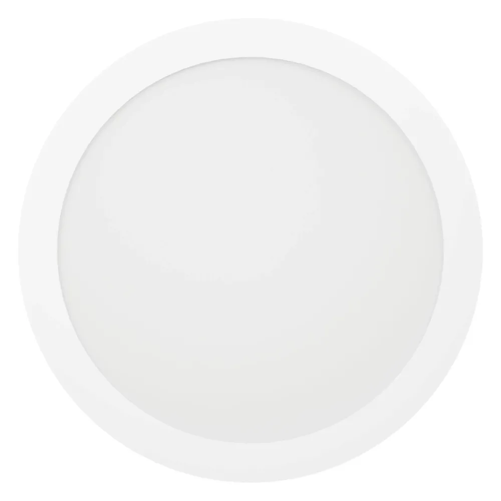 Plafoniere Moderne-Eglo sarsina plafoniera per cucina 30cm rotonda bianca 17w 4000k moderna