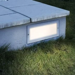 Segnapasso Led-Eglo segnapasso da incasso per esterno grigio fp