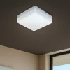 Plafoniere Da Esterno-Eglo sonella plafoniera da esterno quadrata led 8w 3000k bianca