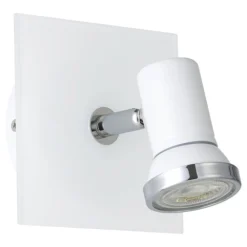 Applique Da Bagno|Faretti Da Soffitto-Eglo tamara applique da bagno orientabile bianco cromo