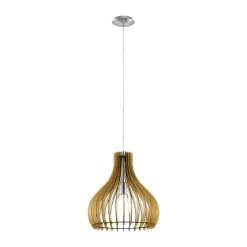 Lampadari Cucina-Eglo tindori lampadario da cucina per penisola moderna legno acero