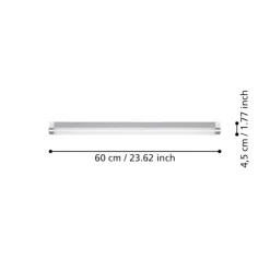 Applique Da Bagno-Eglo tragacete 1 applique da bagno led 4000k per specchio moderno ip44
