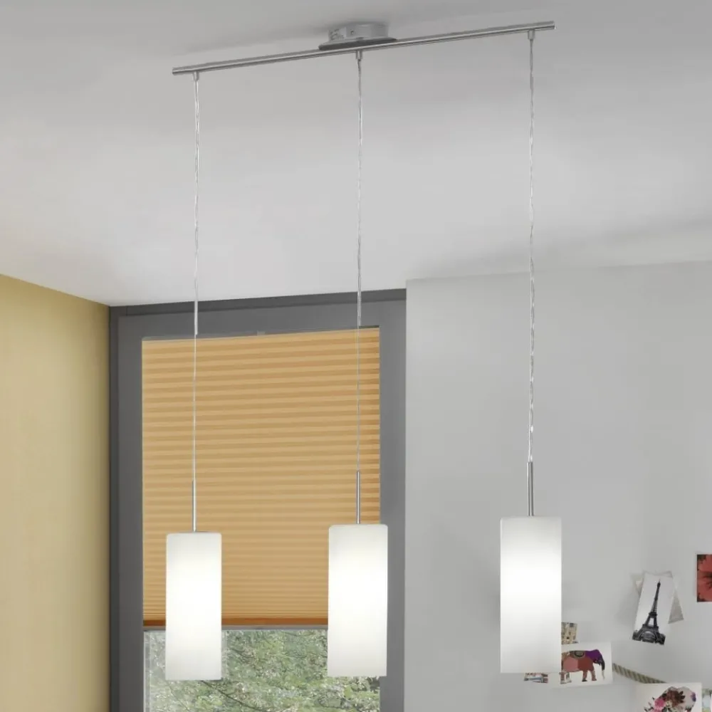 Lampadari Cucina-Eglo troy 3 lampadario per cucina moderna cilindri