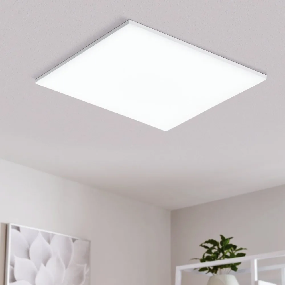 Plafoniere Moderne-Eglo turcona plafoniera led da 3000k a 6500k quadrata