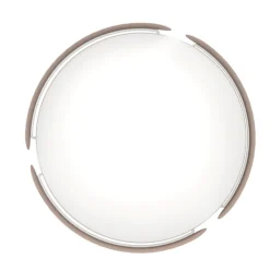 Plafoniere Moderne-Eglo valcasotto plafoniera tortora rotonda led 24w 3000k design moderna