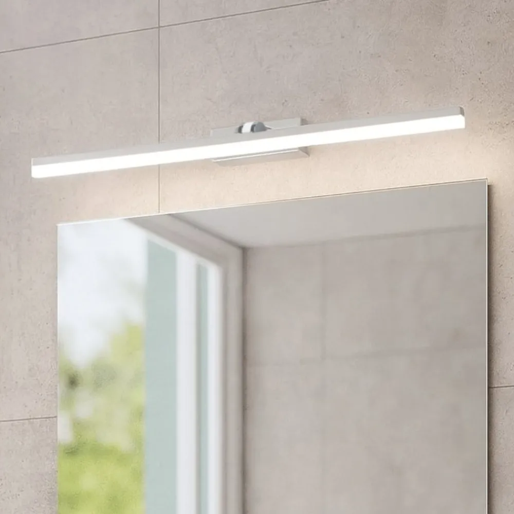 Applique Da Bagno-Eglo verdello applique da bagno ip44 bianco per specchio led 3000k a 6500k