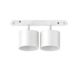 Illuminazione A Binario-Ideal Lux Ego double big faretti per binario monofase led 20w 3000k