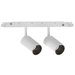 Illuminazione A Binario-Ideal Lux Ego faretti led 16w 3000k osram bianco dimmerabile dali orientabile binario sospensione monofase
