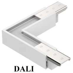Illuminazione A Binario-Ideal Lux Ego accessorio angolo connettore orizzontale bianco binario monofase ego dali dimmerabile