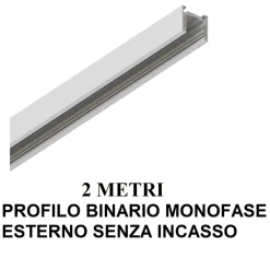 Illuminazione A Binario-Ideal Lux Ego binario monofase 2 metri lego bianco 48v sospensioni o faretti led orientabili