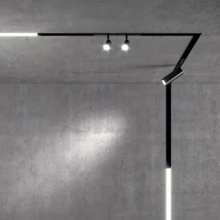 Illuminazione A Binario-Ideal Lux Ego faretto led bianco 3w 3000k osram orientabile binario monofase 48v