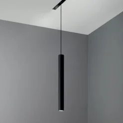 Illuminazione A Binario-Ideal Lux Ego lampada a sospensione led 13w 4000k nero per binario monofase