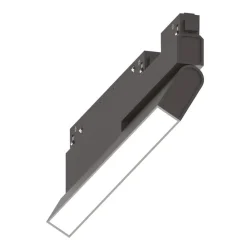Illuminazione A Binario-Ideal Lux Ego modulo faretti per binario monofase nero led 7w 3000k orientabile