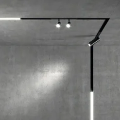 Illuminazione A Binario-Ideal Lux Ego modulo led 7w 2700k nero per binario monofase