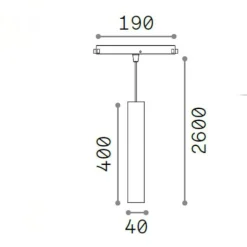Lampade A Sospensione-Ideal Lux Ego pendant lampada a sospensione led 13w dali 3000k bianco ottica 30