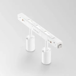 Illuminazione A Binario-Ideal Lux Ego track bianco faretti orientabili led 5w 3000k