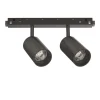 Illuminazione A Binario-Ideal Lux Ego track faretti led 16w 3000k osram dali dimmerabile nero orientabile binario monofase ego