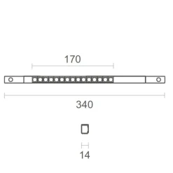 Illuminazione A Binario-Selezionato da Mazzolaluce Elcom faretto proiettore nero 17w 4000k per binario 6445-20-16