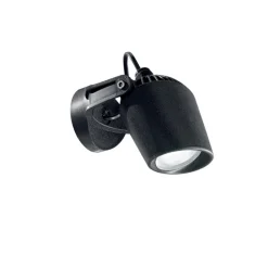 Faretti Da Esterno-Ideal Lux Elio faretto da esterno nero a parete soffitto orientabile 3,5w 4000k ip66