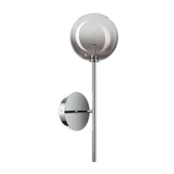 Applique Da Parete-Ideal Lux Equinoxe ap1 applique sfera vetro fume sfumato