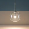 Lampade A Sospensione-Ideal Lux Equinoxe sp1 d25 cromo lampada sfera boccia vetro