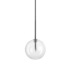 Lampade A Sospensione-Ideal Lux Equinoxe sp1 d25 cromo lampada sfera boccia vetro