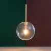 Lampade A Sospensione-Ideal Lux Equinoxe sp1 d20 ottone lampada a sospensione per camera da letto