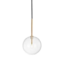 Lampade A Sospensione-Ideal Lux Equinoxe sp1 d15 ottone lampada da comodino sfera vetro