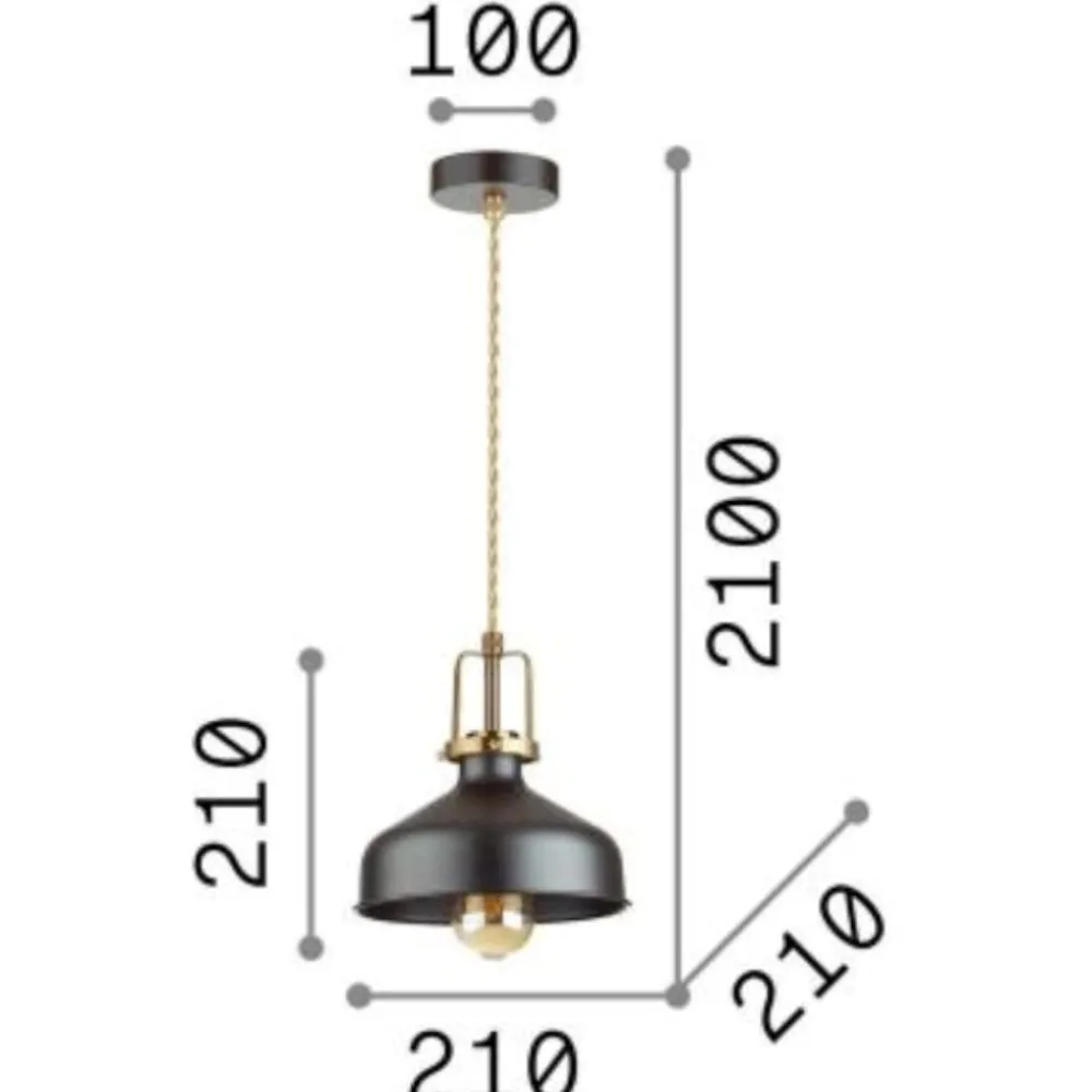Lampade A Sospensione-Ideal Lux Eris-1 sp1 lampada a sospensione per isola cucina bianca