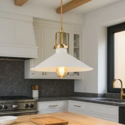 Lampadari Cucina-Ideal Lux Eris-4 sp1 lampadario per cucina bianco